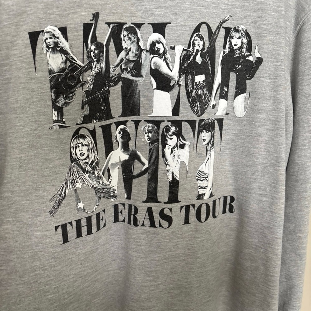 Taylor Swift Gray Graphic Crewneck Sweater - Picture 2 of 3